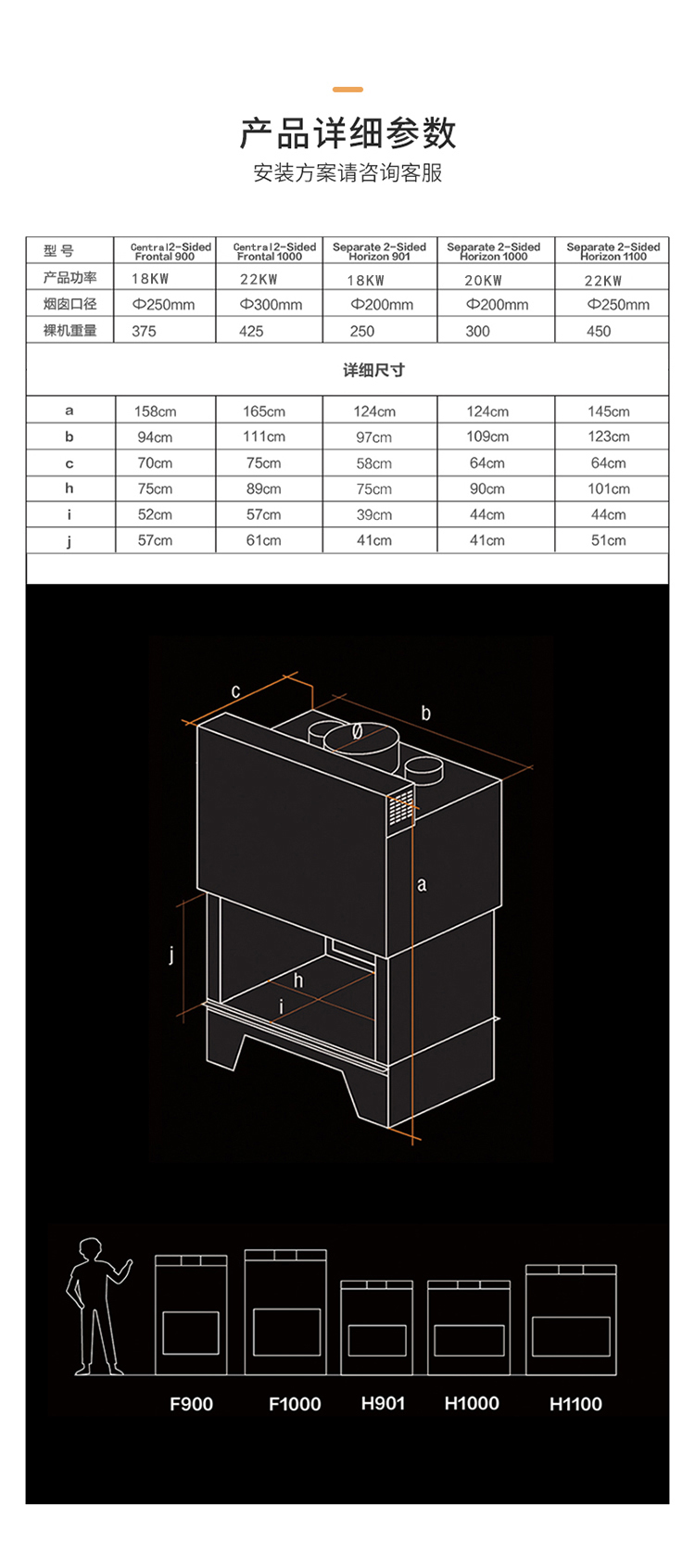 法国TOTEM双面壁炉Central 2-Sided Frontal 900/1000.jpg